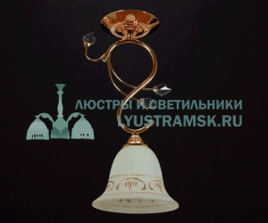 Люстра потолочная LyustraMsk ЛС 123 на 1 лампу, золото