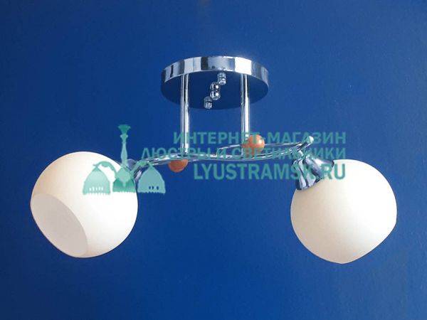 Люстра потолочная LyustraMsk  ЛС 059 на 2 рожка хром