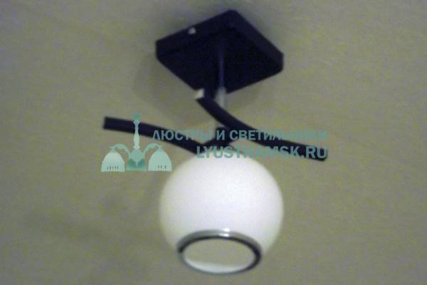 Люстра потолочная LyustraMsk ЛС 383 на 1 плафон, хром/венге