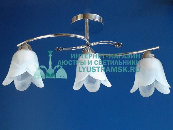 Люстра потолочная LyustraMsk ЛС 179 на 3 рожка хром
