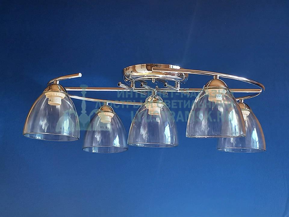 Люстра потолочная LyustraMsk ЛС 813 на 5 рожков, хром