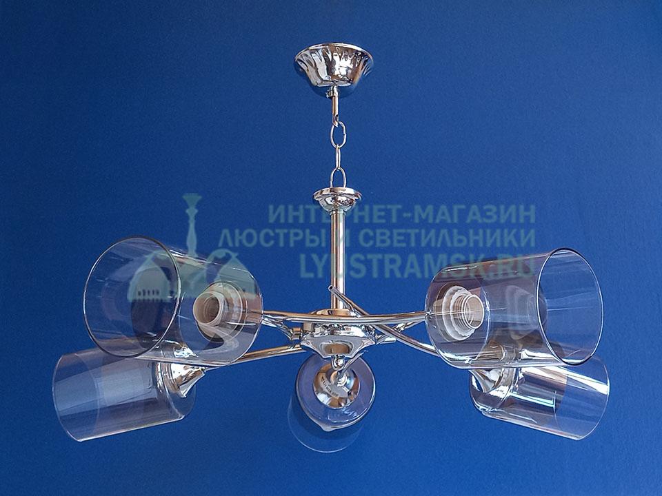 Люстра подвесная LyustraMsk ЛС 871 на 5 рожков, хром