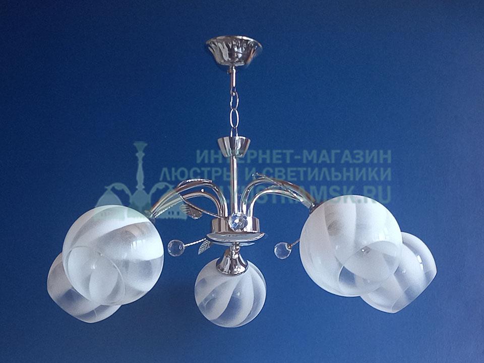 Люстра подвесная LyustraMsk ЛС 551 на 5 рожков хром