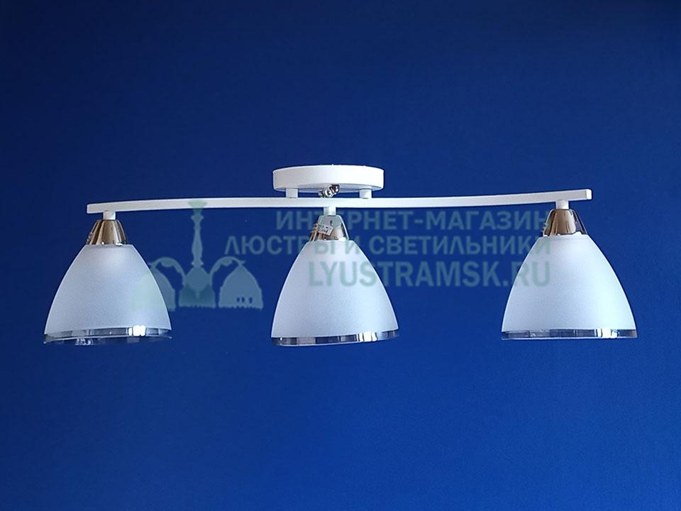 Люстра потолочная LyustraMsk ЛС 847 на 3 плафона, белый
