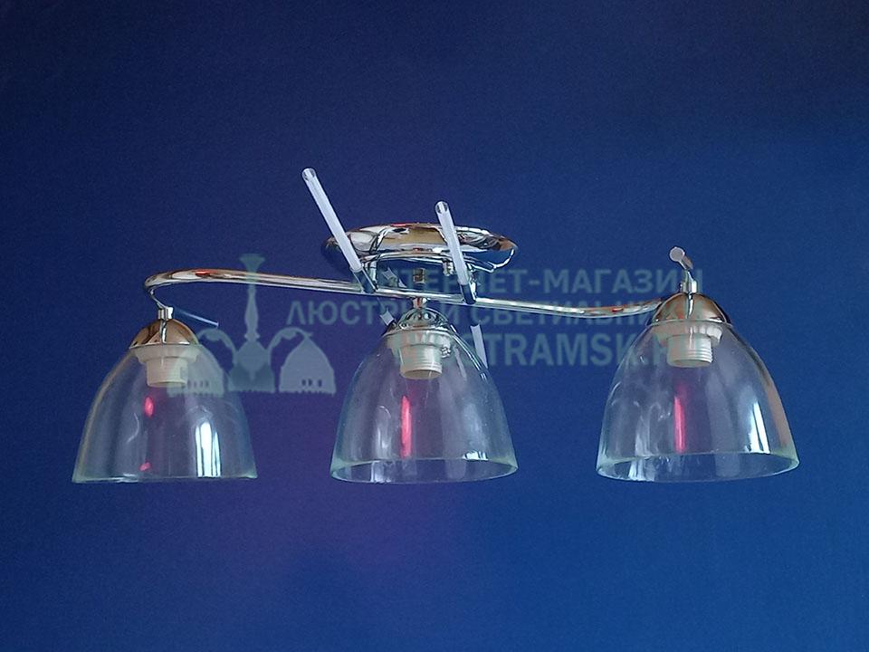 Люстра потолочная LyustraMsk ЛС 869 на 3 плафона, хром