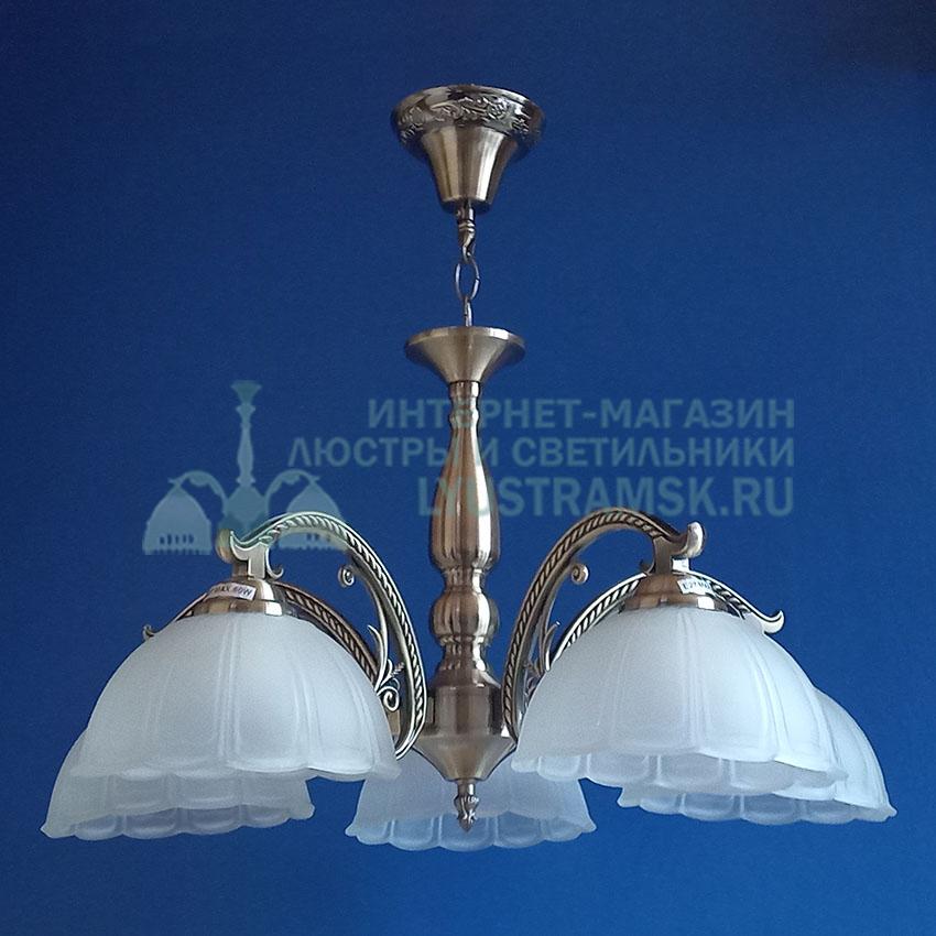 Люстра подвесная LyustraMsk ЛС 015 на 5 рожков, бронза