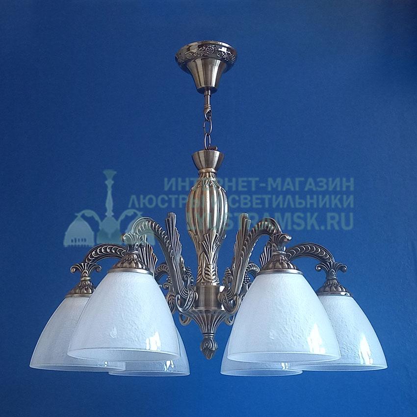 Люстра подвесная LyustraMsk ЛС 791 на 6 рожков бронза