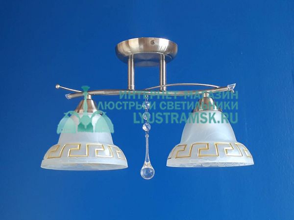 Люстра потолочная LyustraMsk ЛС 323 на 2 плафона, бронза